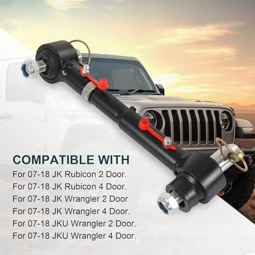RALZAOTO Front Swaybar Quicker Disconnect System with 2.5" - 6" Lift Adjustable Quicker Disconnect Sway Bar Links Compatible with Jeep Wrangler JK JKU 2007-2018 Replace 2034 - Image 2