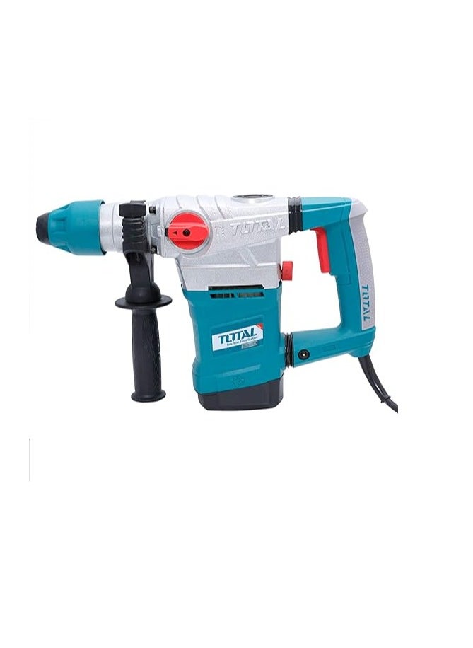 TOTAL Total Rotary Hammer 1050W - 220-240V SDS-Plus System, 4.5J Impact Energy, 1100RPM, 3800BPM, Max Drilling 26mm Concrete, Includes 3 Drills & 2 Chisels - TH110266  - Image 4