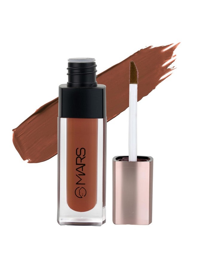 مارس أحمر شفاه سائل غير جاف من MARS Popstar للنساء بلمسة نهائية غير لامعة | تركيبة خفيفة الوزن وغير لاصقة | يدوم حتى 12 ساعة | مقاوم للتحويل ومقاوم للماء (6.0 مل) (02-Rock On) - Image 1