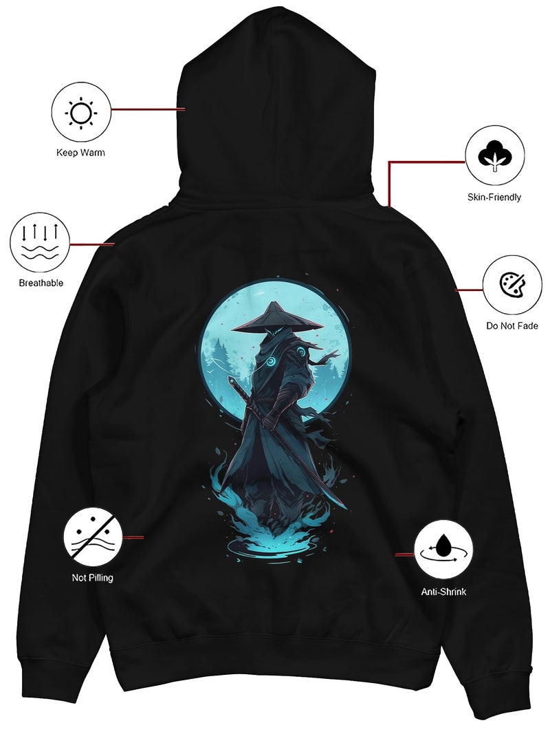 fanideaz Mens Zipper Hoodie Neck Printed_3033BK_L - Image 5