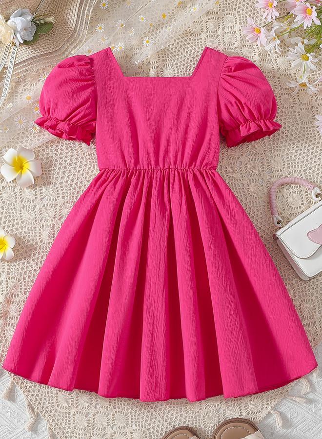 Take Two Flower Lace Detail Square Neck Dress - Image 2