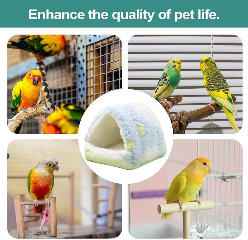 Winter Warm Plush Bird Nesting Cave for Parrot Parakeet Cockatiel Conure Canary - Image 5