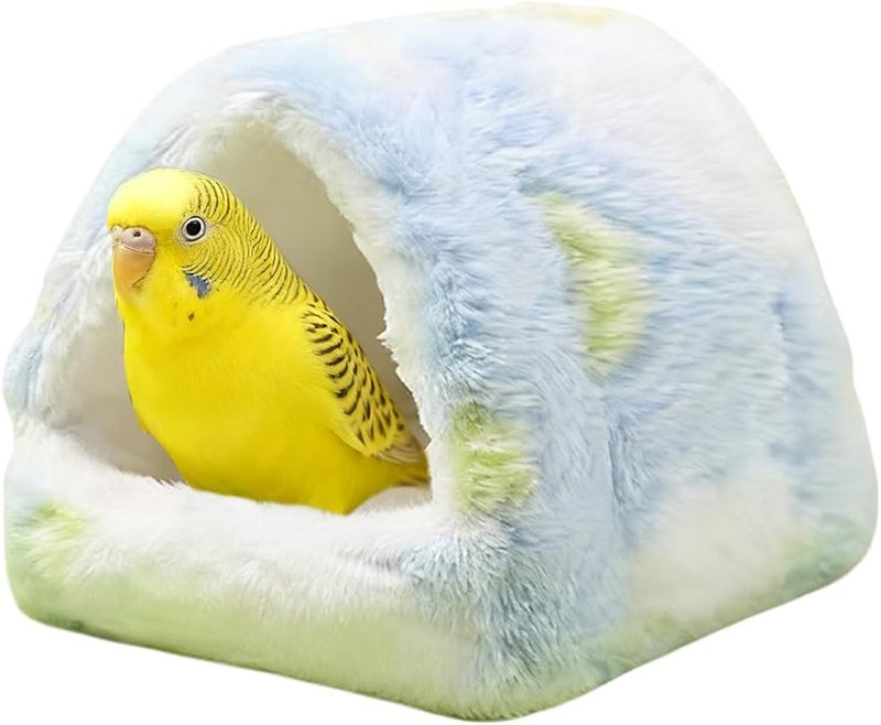 Winter Warm Plush Bird Nesting Cave for Parrot Parakeet Cockatiel Conure Canary - Image 1