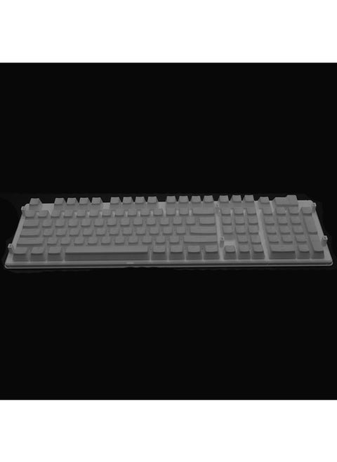 Pudding Double-layer Two-color 108-key Mechanical Translucent Keycap(Gray)