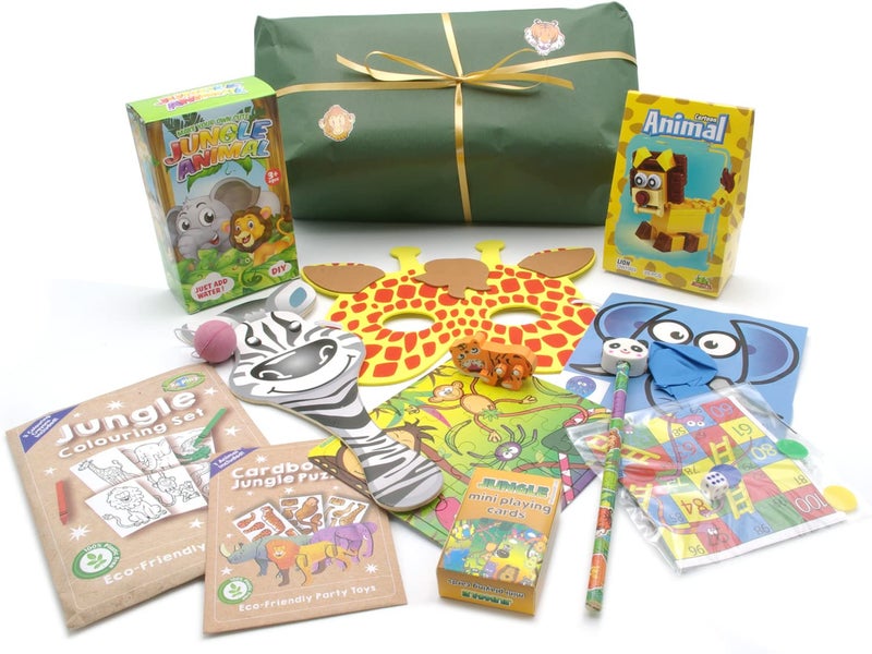 Brimtoy Handmade Jungle Animals Pass The Parcel - 12 Layer - Image 1