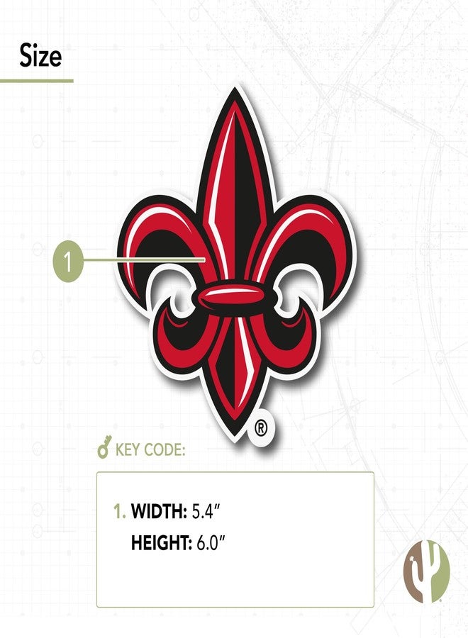 Desert Cactus University of Louisiana at Lafayette Sticker Ragin Cajuns Vinyl Decal Laptop Water Bottle Car Scrapbook (IND 29) - Image 3