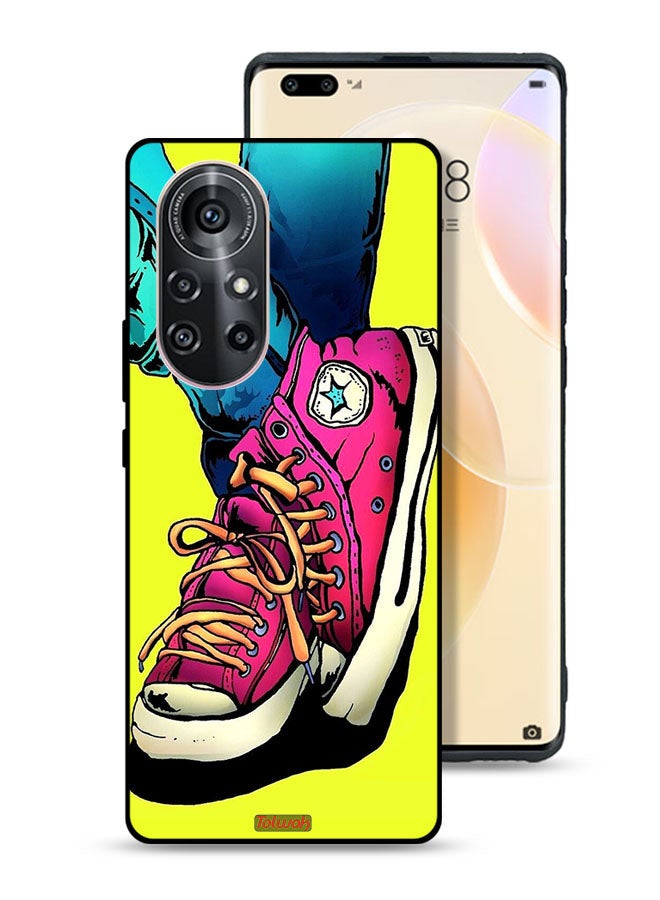 Tolwak Huawei nova 8 Pro 5G Protective Case Cover Canva Shoes Art  - Image 1