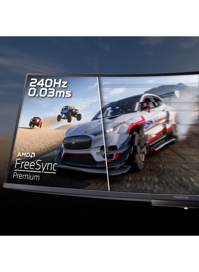 Acer 49 inch Predator X49X Curved QD-OLED Gaming Monitor | Dual QHD (5120x1440), 240Hz, 0.03ms, FreeSync Premium, KVM, USB-C 90W PD | UM.SXXEE.X02 Black - Image 4