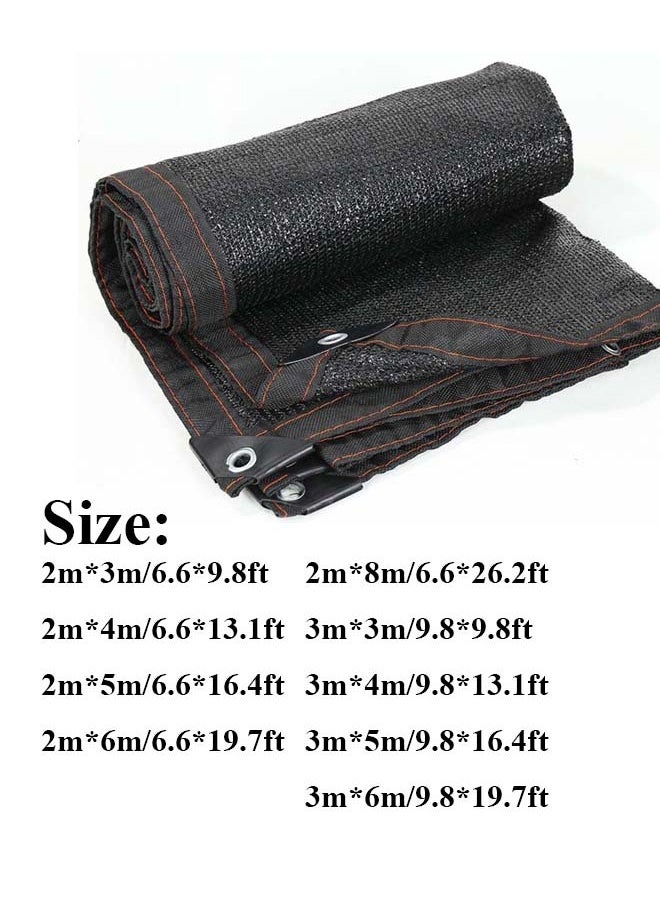 Generic Shade Cloth Garden Sunblock Shade Cloth Shading Greenhouse Sunshade Sunblock for Garden Plants Patio Lawn Flowers Plants Cover Car Outdoor-Black  - Image 2