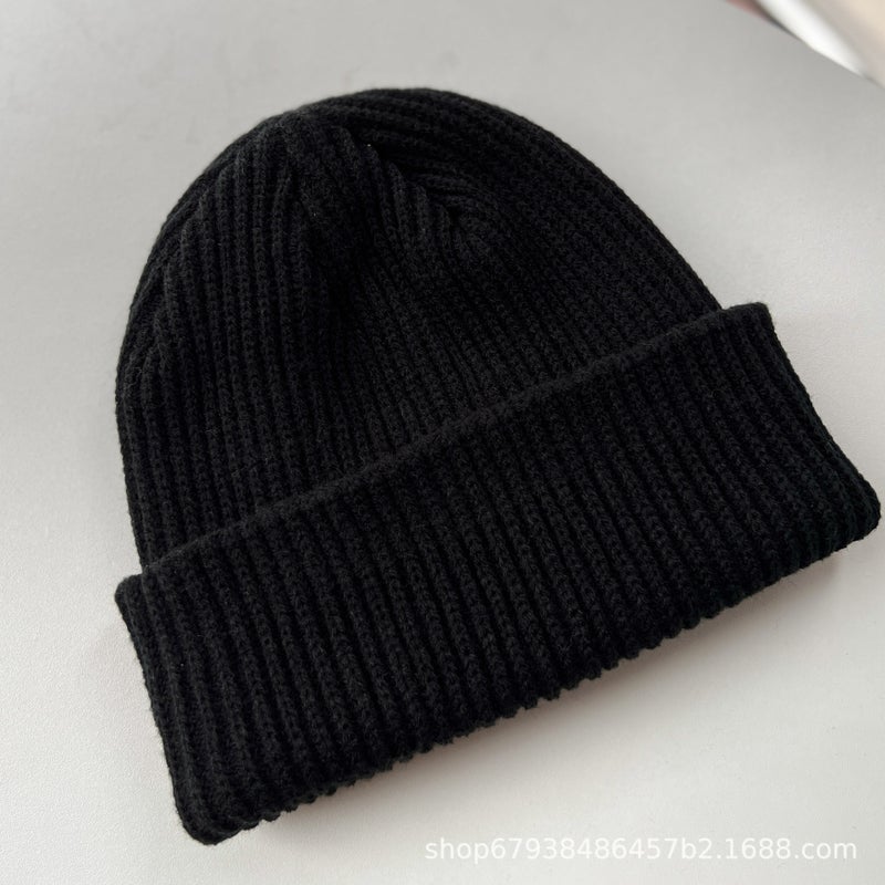 Glossy wool hat womens winter warm acrylic pullover hat mens Korean-style ins cold-proof knitted hat wholesale all-matching Sapphire Blue - Image 3