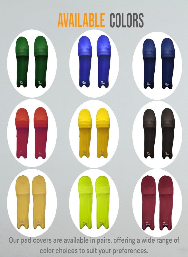 Bratla Cricket Batting Pads Covers, Maroon Covers for Cricket Pads for Men Batting Color Fit Neatly on Legguards Easily Put On - Image 5