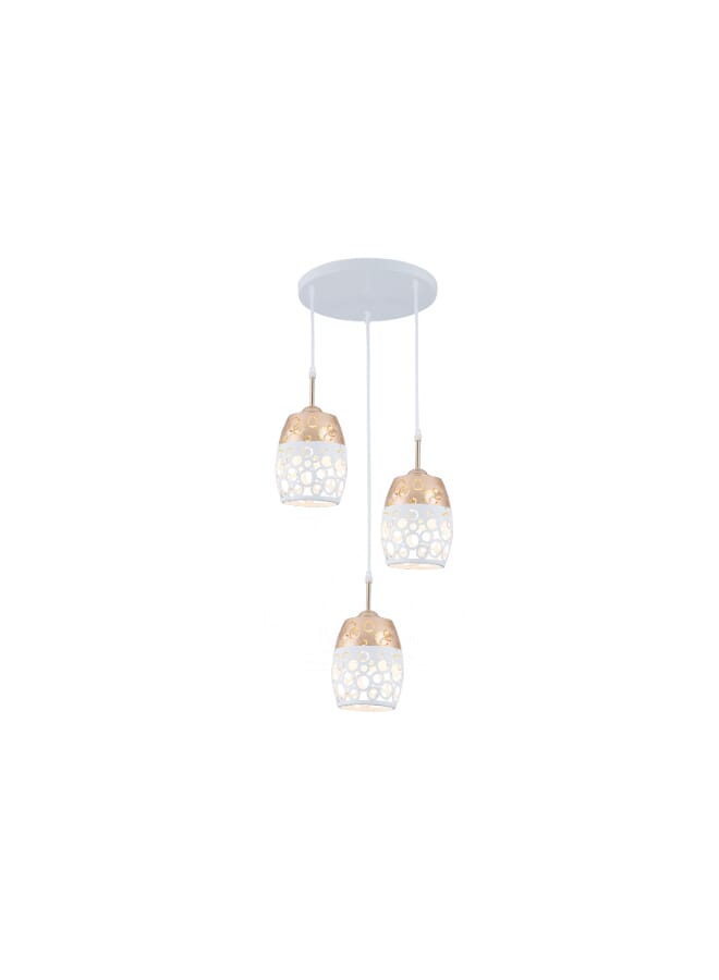 Best Power Modern Pendant Ceiling Light 6151-3 with E27 Lamp Base, 40W Max, Adjustable Length 80cm - Elegant Hanging Light Fixture (Lamp Not Included)  - Image 4