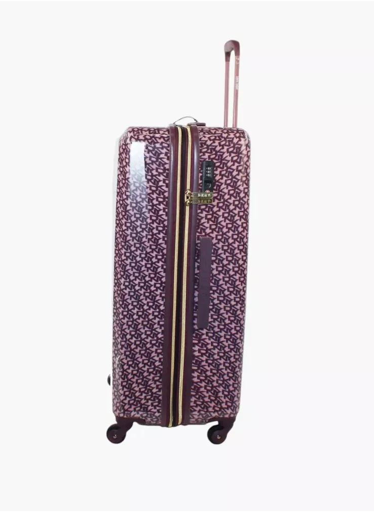 DKNY Signature HS Hardside Luggage on Wheels for Unisex | Ultra Lightweight ABS on with Spinner Wheels 4 Color VINTAGE ROSE/ AUBERGINE