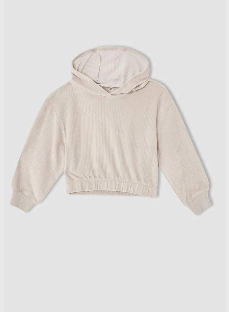 DeFacto Relax Fit Knitted Hoodie