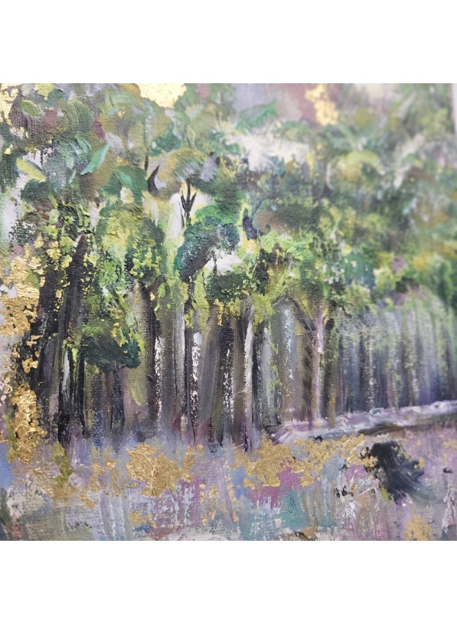 بيوند كونيكت للتجارة العامة Beyond Connect Handmade in UAE Forest Triptych Canvas Wall Art Set of 3 - Image 2