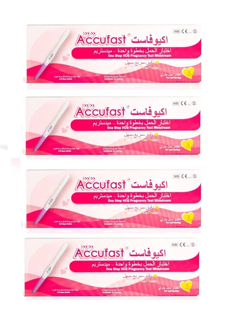 Accufast Accufast Pregnancy Test 4 pcs 