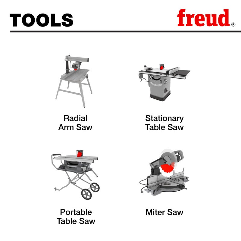 Freud LU88R008: 8" x 48T Thin Kerf Fine Finish Crosscut Blade - Image 3
