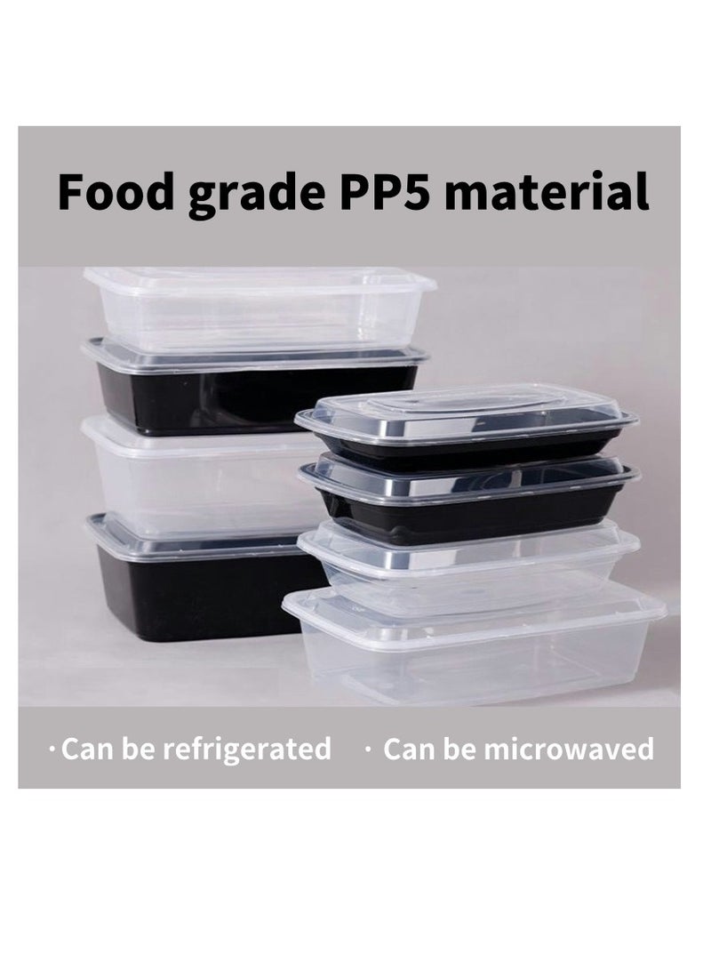 Food grade PP5 material，Can be refrigerated·Can be microwaved，No leakage，Resistant to crushing Make sure your food arrives safely，Specification: 750ml  - Image 1
