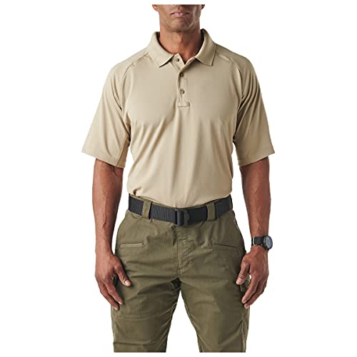 5.11 Tactical Men's Performance Short Sleeve Polo Shirt, Style 71049, Silver Tan, 2XL - Image 1