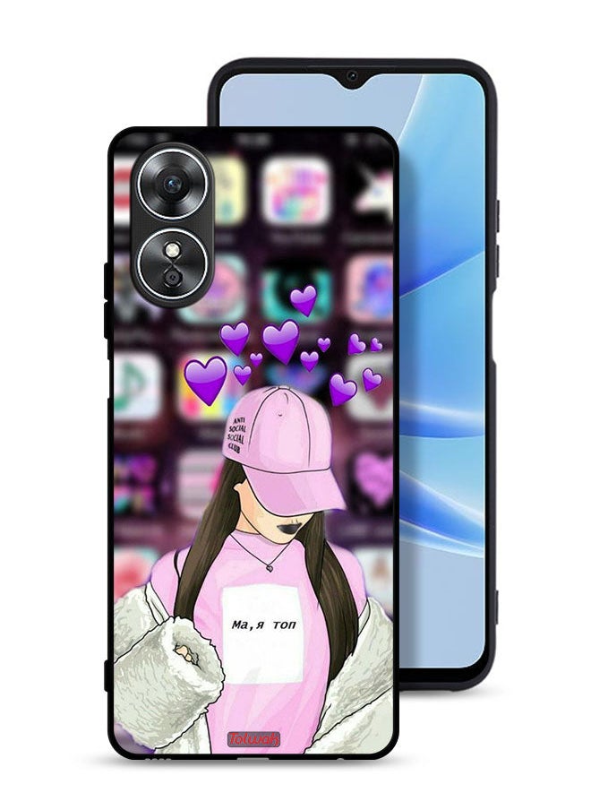 Tolwak Oppo A17 Protective Case Cover Anti Social Club  - Image 1