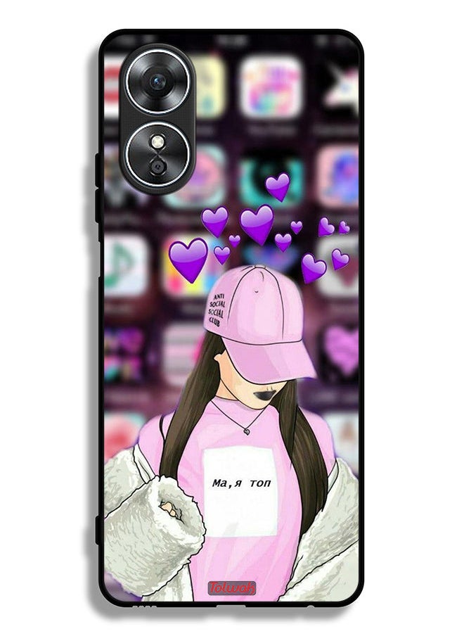 Tolwak Oppo A17 Protective Case Cover Anti Social Club  - Image 2