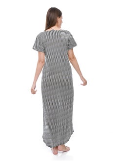 سيزار جلابية حريمي نقلمة نصف كم ومزودة بجيوب من الأمام  - Image 4