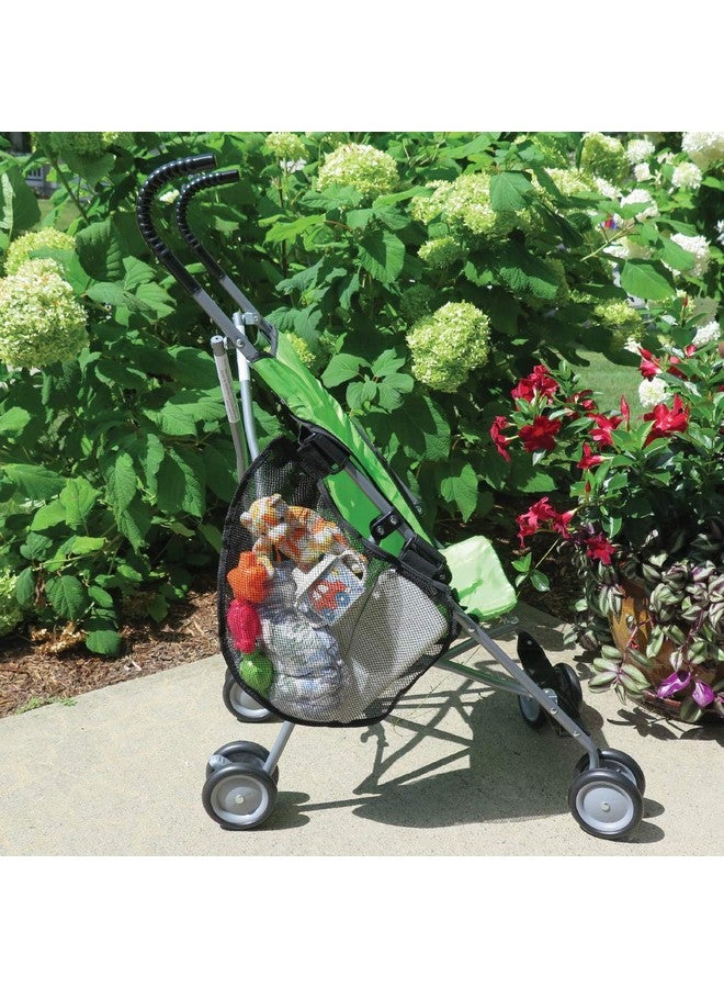 إيفلوتس حقيبة تخزين للدراجات/عربات الأطفال من إيفلوتس، قطعتان - حزام جانبي، خطاف وحلقة سهلة التركيب - تصميم شبكي، أحزمة مانعة للانزلاق، مساحة تخزين إضافية لعربات الأطفال والدراجات، بوليستر متين، لون أسود - Image 2