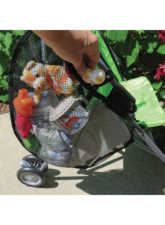 إيفلوتس حقيبة تخزين للدراجات/عربات الأطفال من إيفلوتس، قطعتان - حزام جانبي، خطاف وحلقة سهلة التركيب - تصميم شبكي، أحزمة مانعة للانزلاق، مساحة تخزين إضافية لعربات الأطفال والدراجات، بوليستر متين، لون أسود - Image 3