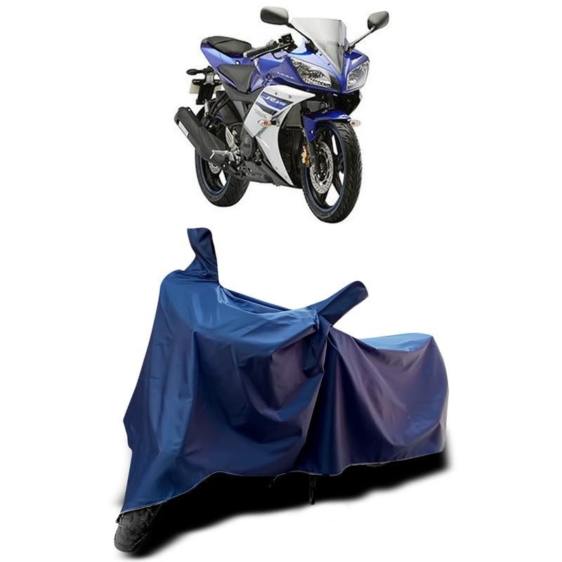 MADAFIYA Waterproof Two Wheeler Cover for Yamaha YZF-R15 V2 Bike All Season Protection Bike Cover for Rain & Sun (Navy) - Image 1