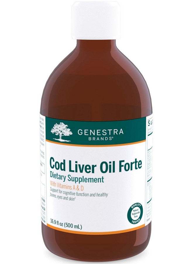 Genestra Brands Cod Liver Oil Forte | Vitamin + Essential Fatty Acid Supplement | 16.9 fl. oz. - Image 1