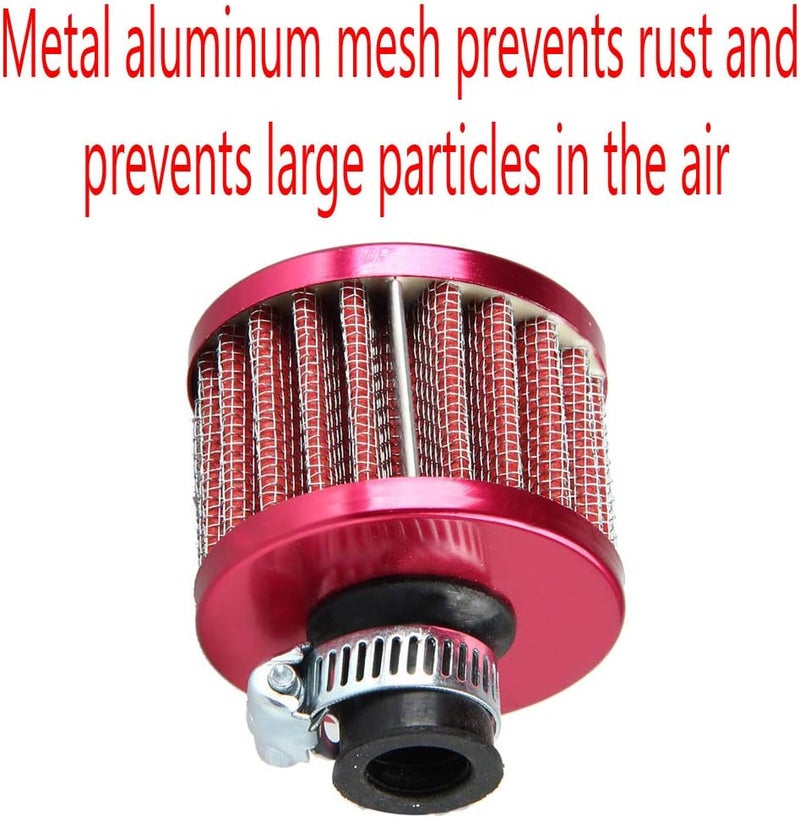 ESUPPORT Universal 12mm Mini Red Cone Cold Air Intake Filter - Image 4