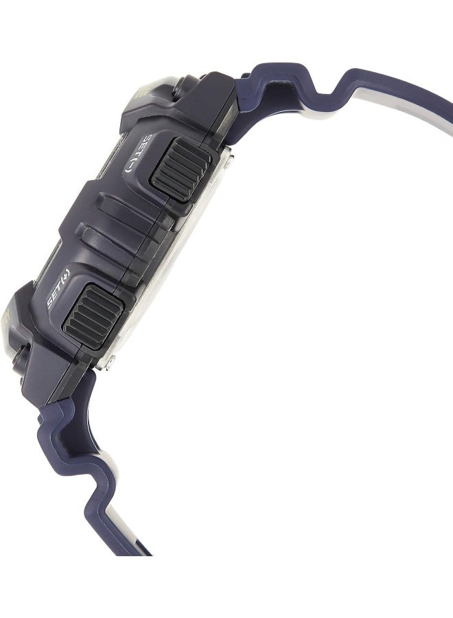 كاسيو ساعة يد جلدية للرجال تناظرية رقمية -- - . مم - Image 3