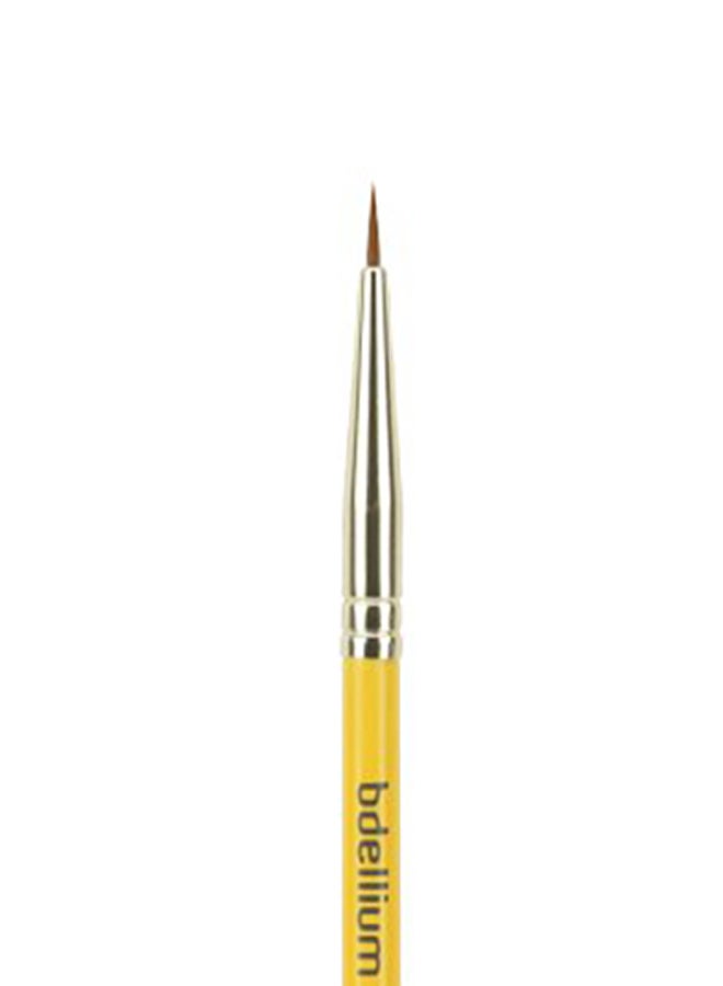 Bdellium Tools Professional Makeup Brush - Studio Series 706 Fine Point Eyeliner - With Soft Synthetic Fibers, For Ultra-Fine Detail and Lining (Yellow, 1pc) - Image 2