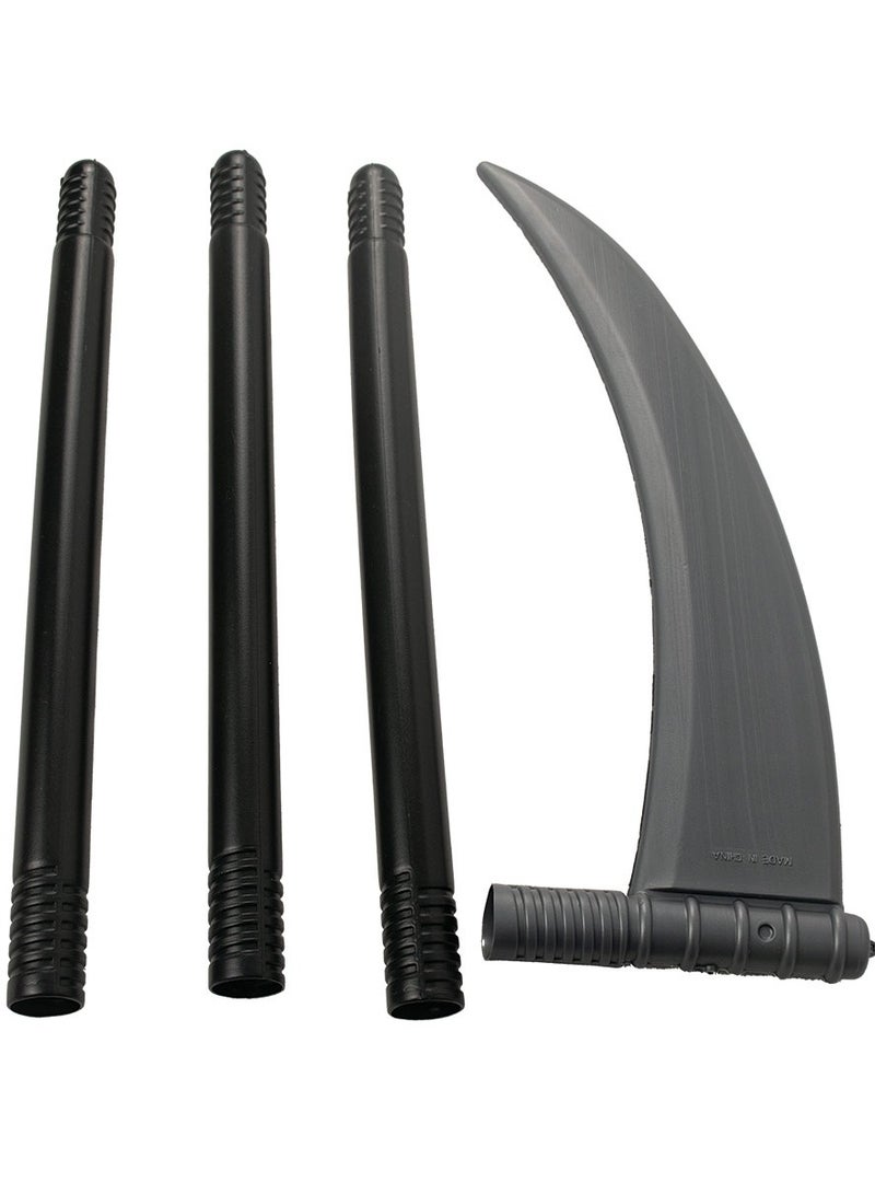 Spooky Grim Reaper Scythe Halloween Costume Accessories, for Roleplay Dress-Up Trick or Treat Theme Party Events, Kids and Adult