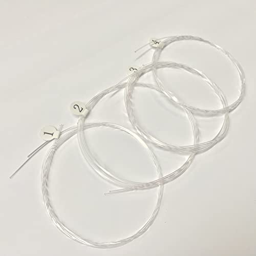 TECHBLAZE Nylon Ukulele Strings Set of 4 Replacement Ukulele Strings True Tone for Soprano, Concert, Tenor, 1-A,2-E,3-C,4-G – White - Image 4