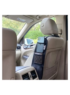 KASTWAVE 2 Pcs Car Seat Side Organizer, Auto Seat Storage Hanging Bag, Phones, Drink, Stuff Holder with Mesh, Pocket for Cars, SUV, Truck  - Image 2