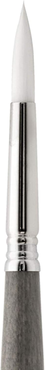 Escoda Perla Series 1430 Short Handle Round Artist Watercolor Brush 10 White Toray Filament - Image 2