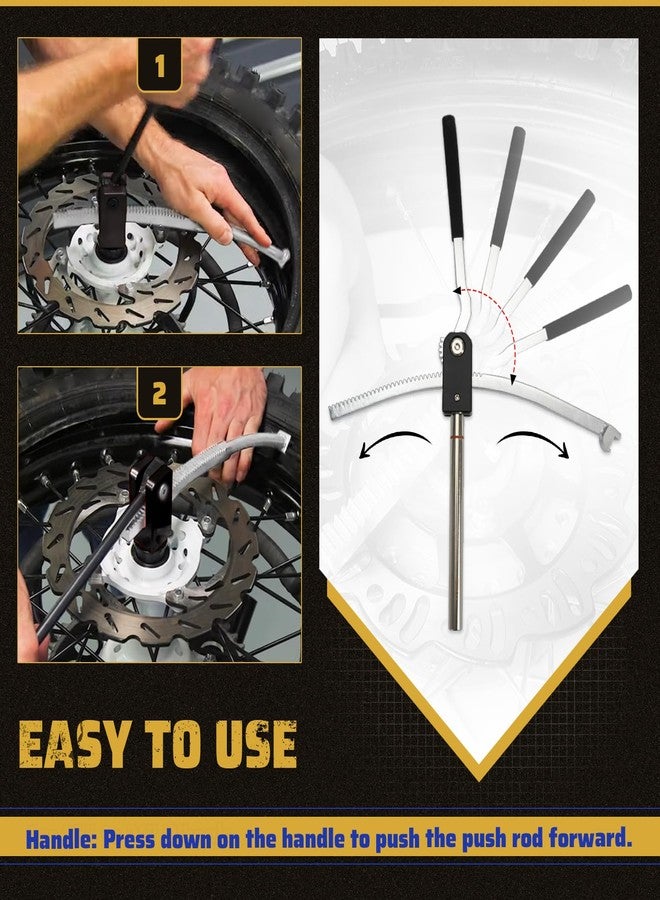 FQRANBO Dirt Bike Tire Changing Tool Kit Fits for Motocross and Enduro, Dirt Bikes 16" to 21" Wheels, Includes 15/17/20/25mm Axles, Black - Image 4