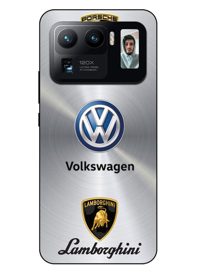 Printed Protective Case Cover For Xiaomi Mi 11 Ultra -  Porsche Volkswagen Lamborghini Logo