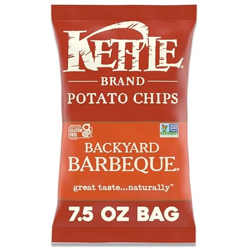 Kettle Brand Backyard Barbeque Kettle Potato Chips, Gluten-Free, Non-GMO, 7.5 oz Bag - Image 1