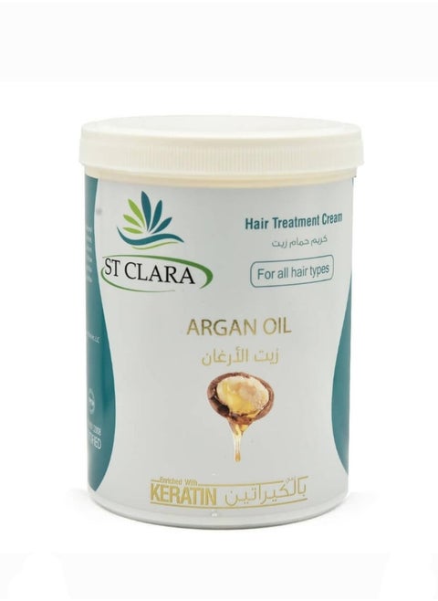 Oil bath cream with argan oil rich in keratin 1 kg
