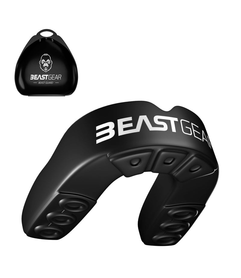 Beast Gear Sports Mouth Guard - Adult and Youth Gum Shield for Boxing, Football, Lacrosse, Basketball, Rugby, MMA - Mouthguard Sports Accessories for Men, Women & Kids - Image 1