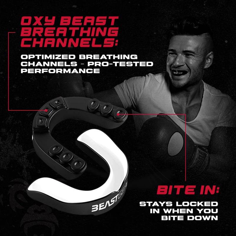 Beast Gear Sports Mouth Guard - Adult and Youth Gum Shield for Boxing, Football, Lacrosse, Basketball, Rugby, MMA - Mouthguard Sports Accessories for Men, Women & Kids - Image 3