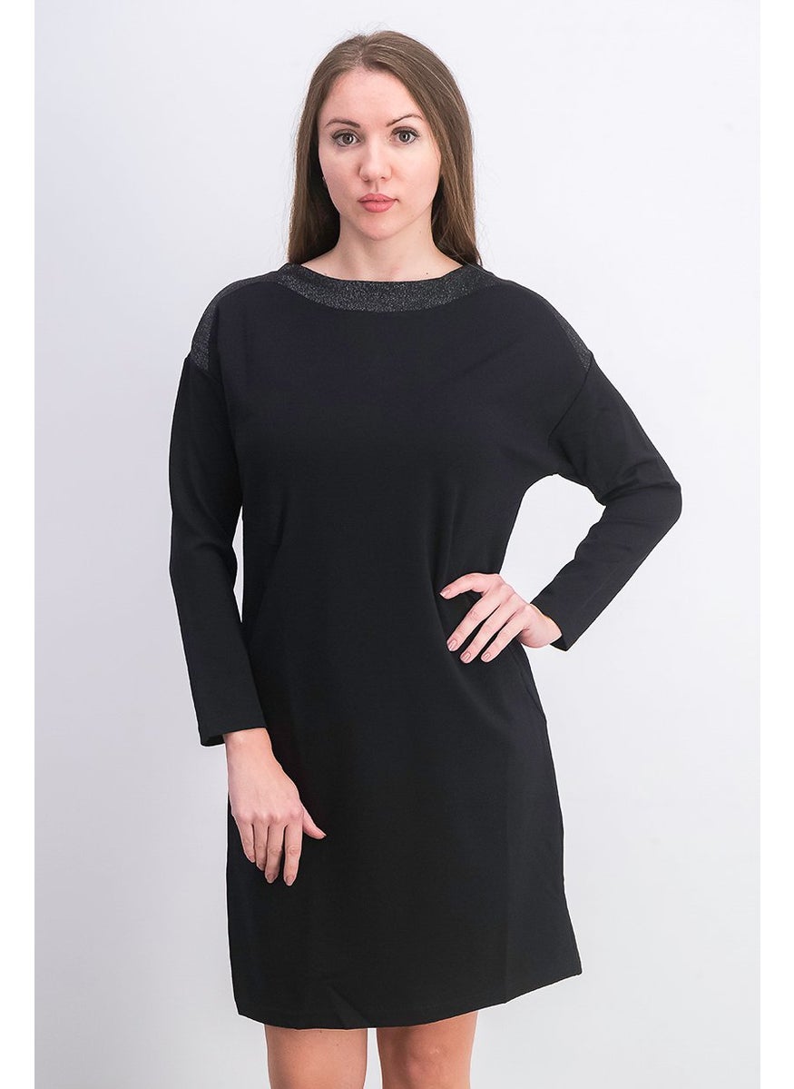 Women Plain Mini Dress, Black - pzsku/ZA66C408DE8F50EAC124EZ/45/_/1724351437/82298427-9c4e-485f-b6e6-d0d6a3b2660a