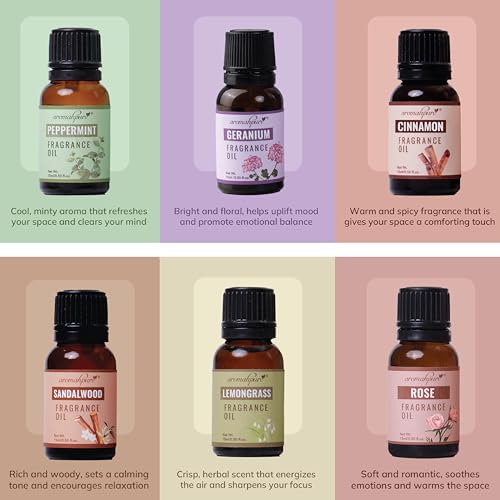 Aromahpure Fragrance Oil - Blend Series | 90 ml | Set of 6| Aroma Oil for Home Fragrance | Best for Aromatherapy | Used in Diffusers, Candles, Air Fresheners, Soaps. - Image 2