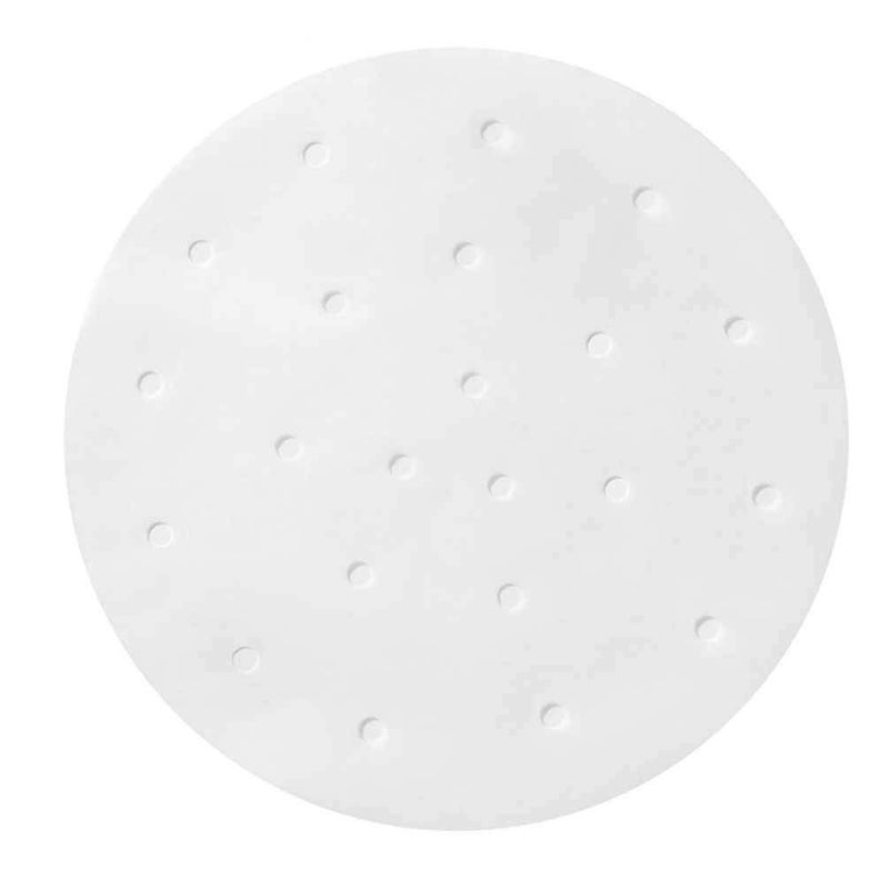 Selaurel 300Pcs Air Fryer Liners 7.5 Inch Round Bamboo Steamer Liners Premium Perforated Parchment Paper Sheets Non-Stick Basket Mat For Air Fryers Steaming Baking Dumplings Cooking - Image 1