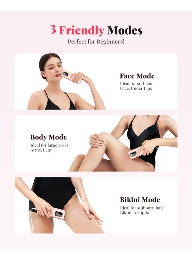 JOOYEE IPL permanent laser hair removal unlimited flashes and automatic manual flashes for home use laser facial hair removal - Image 2