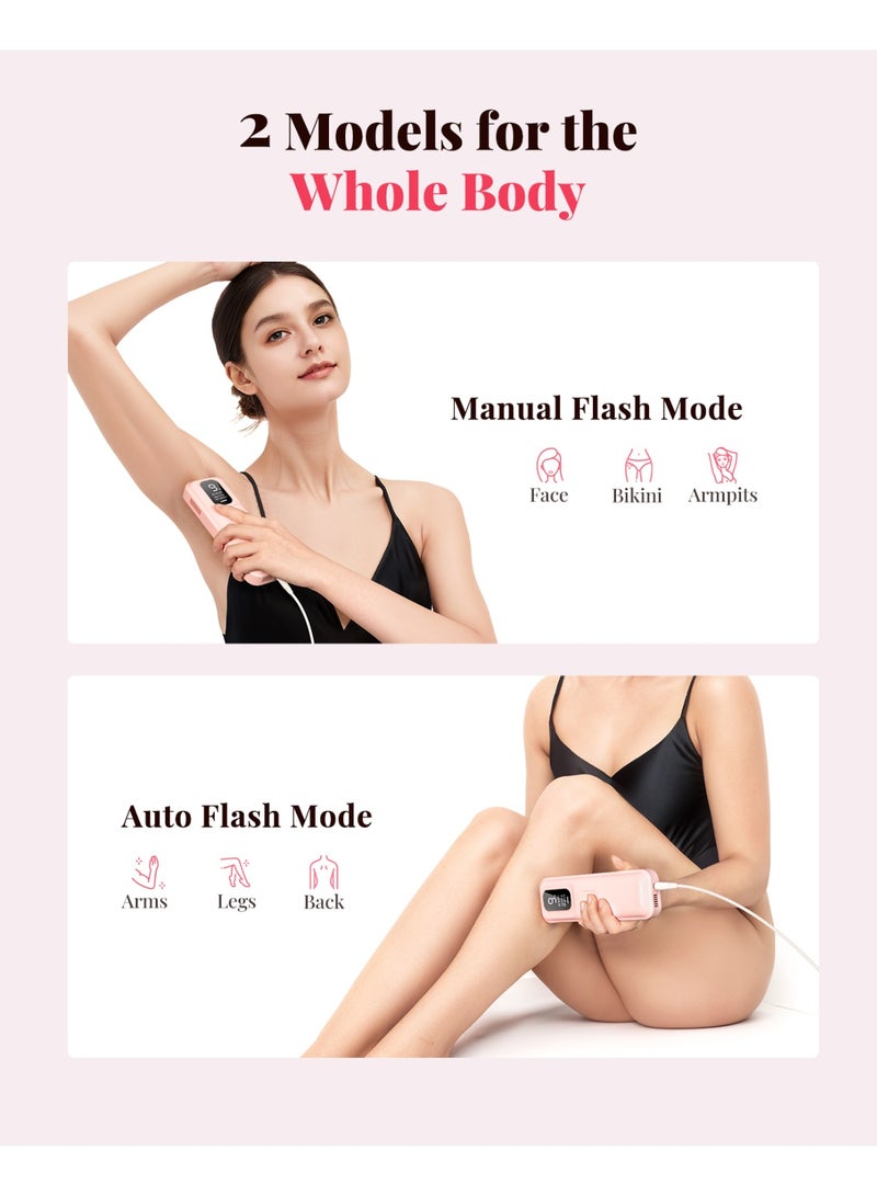 JOOYEE IPL permanent laser hair removal unlimited flashes and automatic manual flashes for home use laser facial hair removal - Image 4