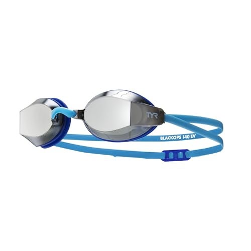 TYR Black Ops 140 EV Racing Mirrored Adult Fit Swimming Goggles (Gold/Navy/Yellow) - Image 1