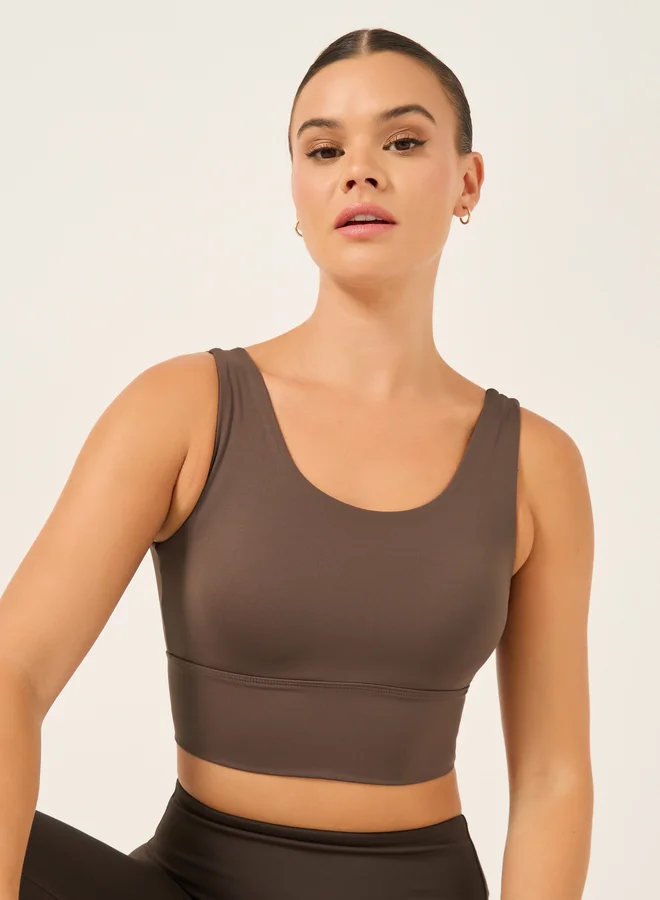 ستايلي Styli Low Back Broad Underband Low Impact Sports Bra